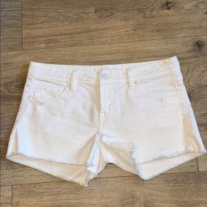 GENETIC DENIM “The Huck Short” Stretch Denim White Jean Shorts Size 28
